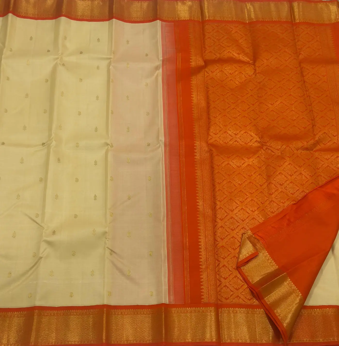 Pure Kanchipuram Handloom Bridal Silk Woven Design Saree